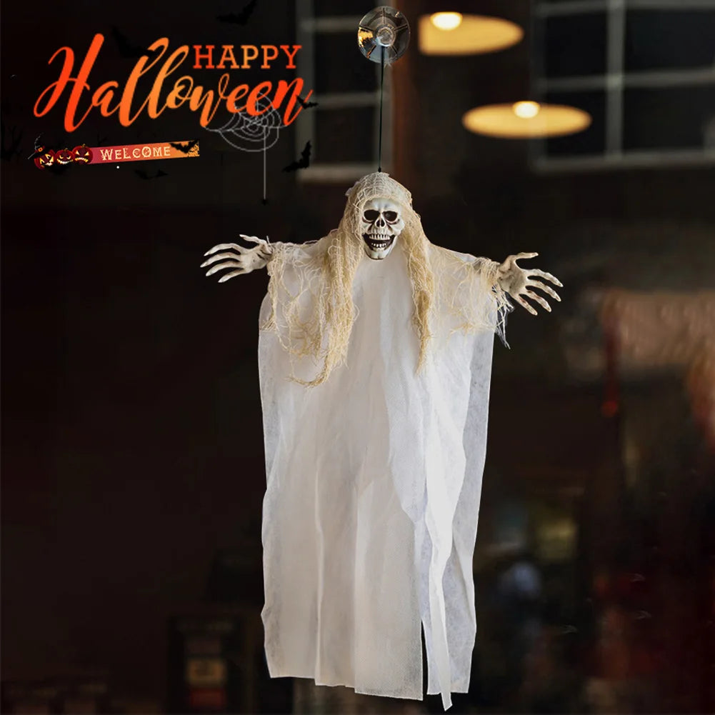 Halloween Decorations Ghosts Zombies Haunted House Bar KTV Horror Atmosphere Charm Hanging Cloaks Mini Ghosts Home Door Decor 0