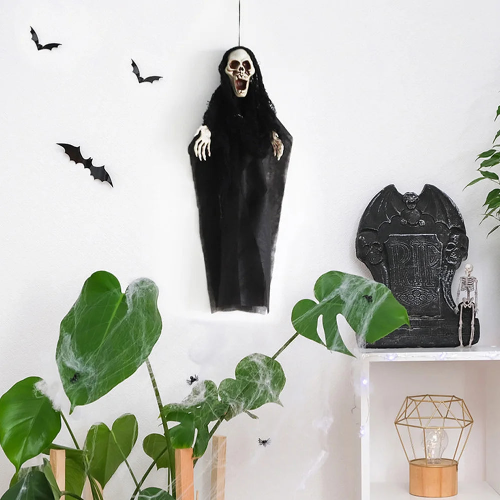 Halloween Decorations Ghosts Zombies Haunted House Bar KTV Horror Atmosphere Charm Hanging Cloaks Mini Ghosts Home Door Decor 4