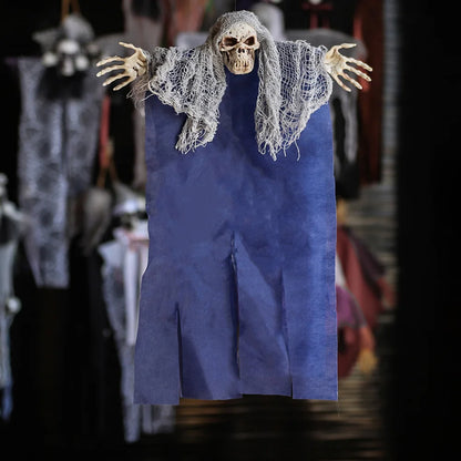 Halloween Decorations Ghosts Zombies Haunted House Bar KTV Horror Atmosphere Charm Hanging Cloaks Mini Ghosts Home Door Decor 6