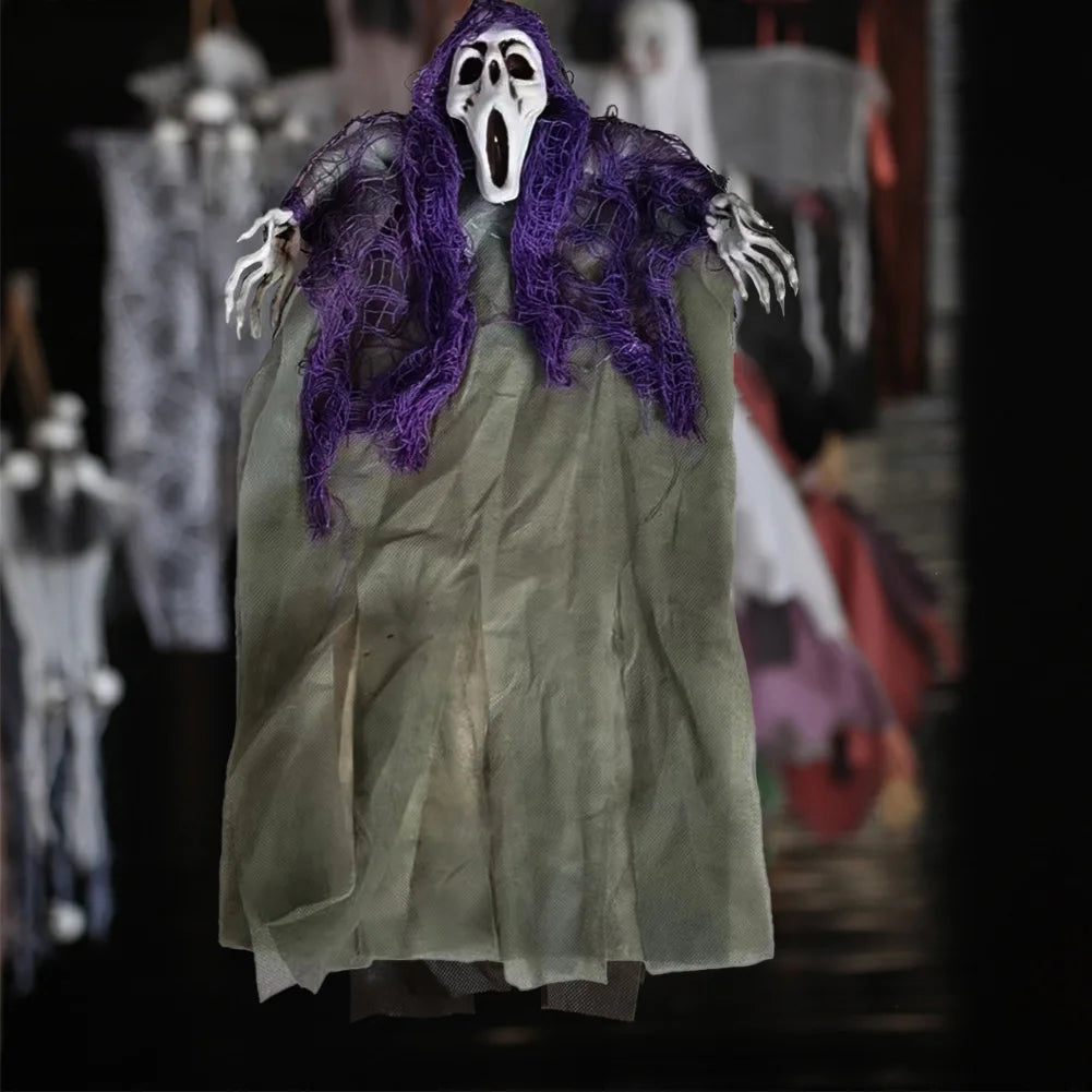 Halloween Decorations Ghosts Zombies Haunted House Bar KTV Horror Atmosphere Charm Hanging Cloaks Mini Ghosts Home Door Decor 9