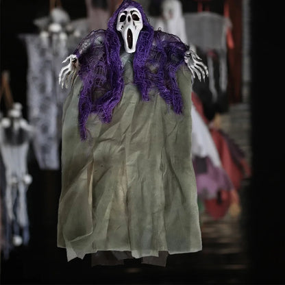 Halloween Decorations Ghosts Zombies Haunted House Bar KTV Horror Atmosphere Charm Hanging Cloaks Mini Ghosts Home Door Decor 9