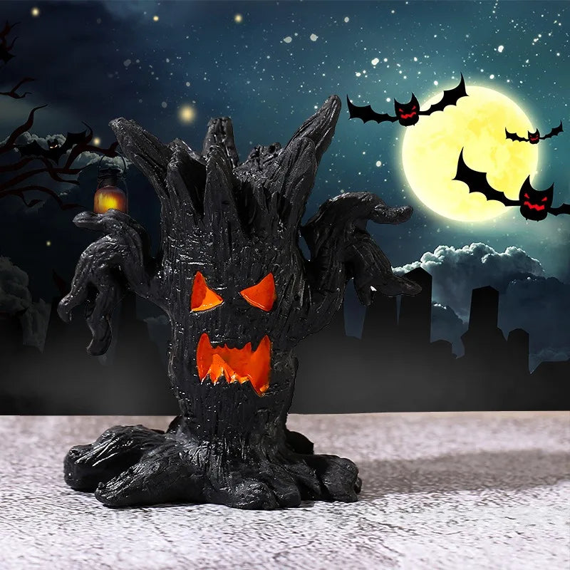 Halloween Dryad Micro Landscape Ornaments Horror Atmosphere Mini Dryad Shape Resin Ornament for Halloween Party Home Craft Decor 1
