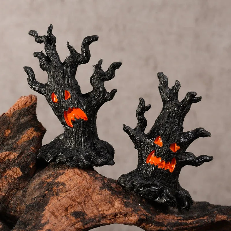 Halloween Dryad Micro Landscape Ornaments Horror Atmosphere Mini Dryad Shape Resin Ornament for Halloween Party Home Craft Decor 2