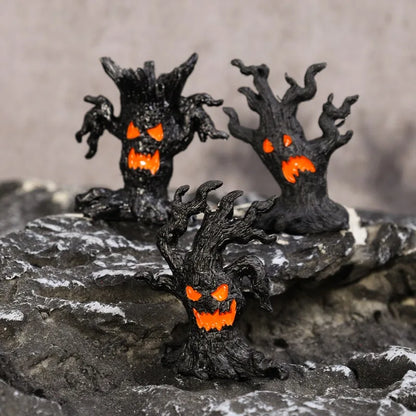 Halloween Dryad Micro Landscape Ornaments Horror Atmosphere Mini Dryad Shape Resin Ornament for Halloween Party Home Craft Decor 3