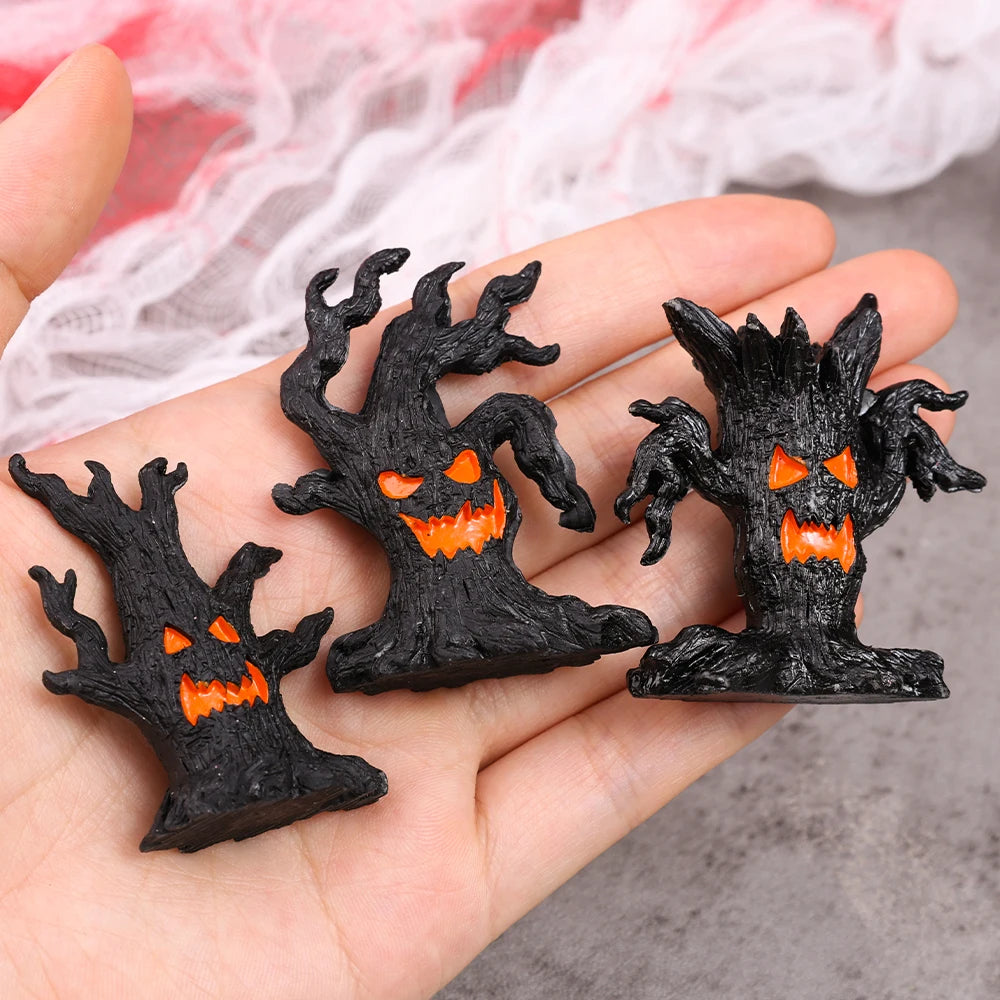 Halloween Dryad Micro Landscape Ornaments Horror Atmosphere Mini Dryad Shape Resin Ornament for Halloween Party Home Craft Decor 4