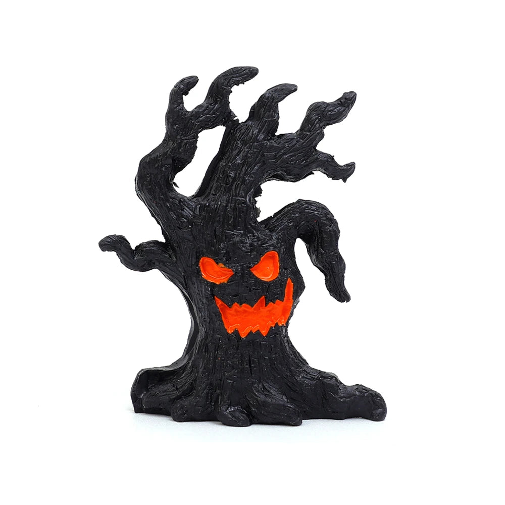 Halloween Dryad Micro Landscape Ornaments Horror Atmosphere Mini Dryad Shape Resin Ornament for Halloween Party Home Craft Decor 9