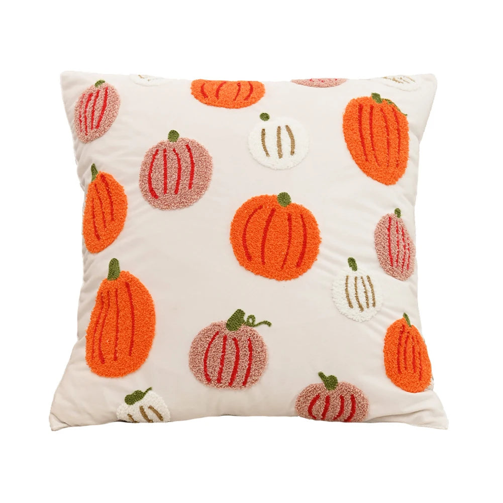 Halloween Elements Embroidered Pillowcases for Home Living Room Sofa Festive Atmosphere Decor Halloween Series Cushion Cover 14