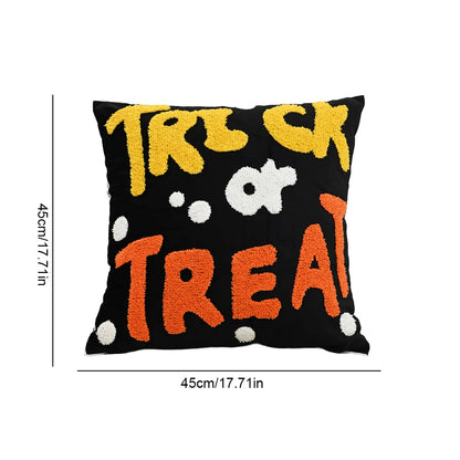 Halloween Elements Embroidered Pillowcases for Home Living Room Sofa Festive Atmosphere Decor Halloween Series Cushion Cover 5
