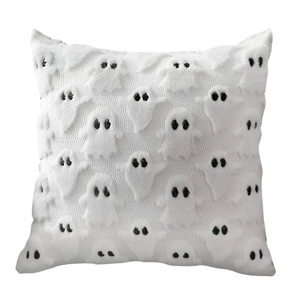 Halloween Elements Embroidered Pillowcases for Home Living Room Sofa Festive Atmosphere Decor Halloween Series Cushion Cover 7