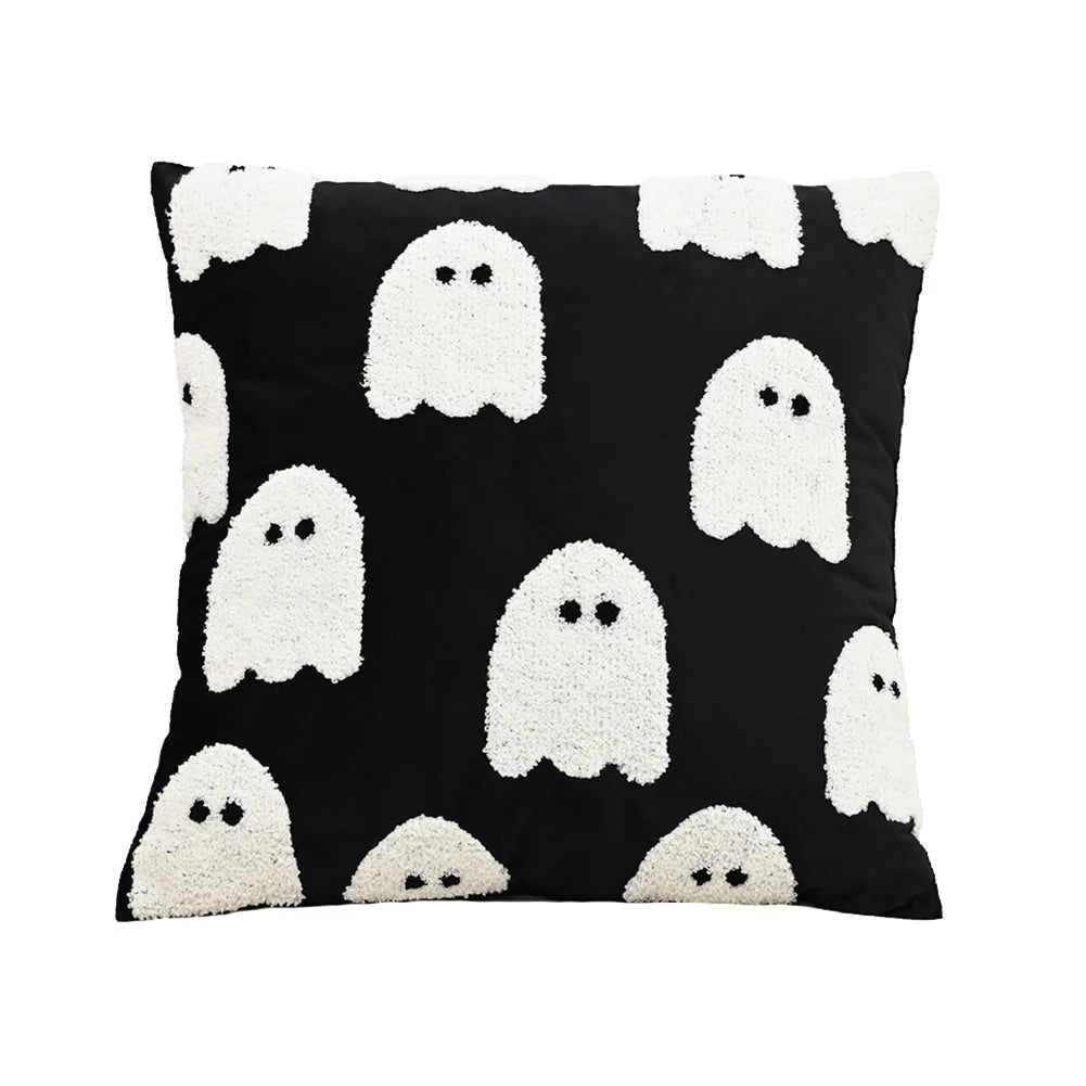Halloween Elements Embroidered Pillowcases for Home Living Room Sofa Festive Atmosphere Decor Halloween Series Cushion Cover 9