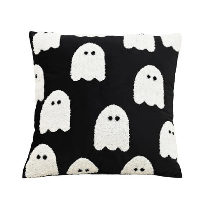 Halloween Elements Embroidered Pillowcases for Home Living Room Sofa Festive Atmosphere Decor Halloween Series Cushion Cover 9