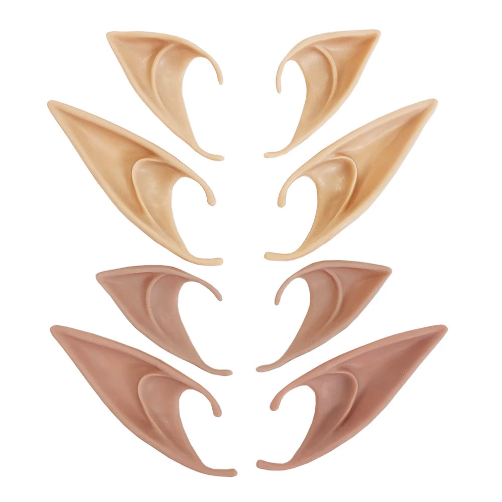 Halloween Elf Ears Latex Simulation Ears Props Fairy Angel Cosplay Mask Halloween Costume Accessories Mascaras Halloween Party 2