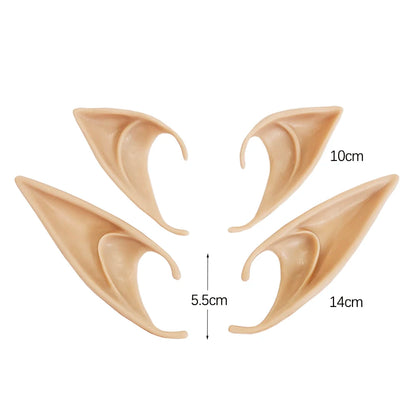 Halloween Elf Ears Latex Simulation Ears Props Fairy Angel Cosplay Mask Halloween Costume Accessories Mascaras Halloween Party 3