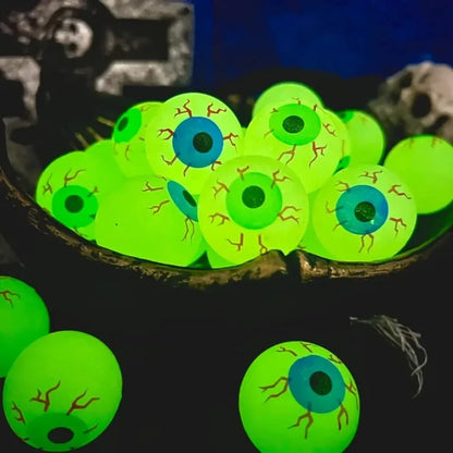 Halloween Eyeball Glow in The Dark Bouncy Ball Decoration Haunted House Home Bar Horror Props Luminous Fake Eyeballs Wholesale 2
