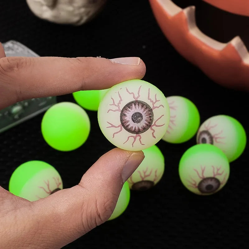 Halloween Eyeball Glow in The Dark Bouncy Ball Decoration Haunted House Home Bar Horror Props Luminous Fake Eyeballs Wholesale 4