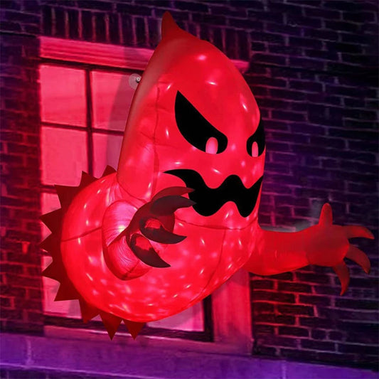 Halloween Ghost Scary Inflatable Giant Blow Up Air Inflation Phantom Unique Coming Party Outside Yard Garden Lawn Decor Props 0