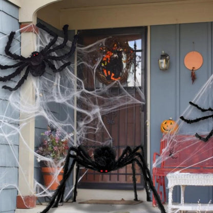 Halloween Giant Spider Decorations, Scary Large Spider Props for Halloween Decorations Indoor and Outdoor Yard Party 3