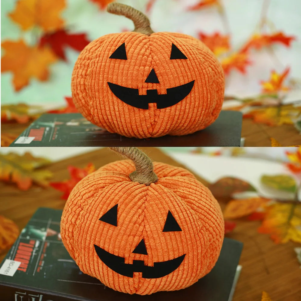 Halloween Grimace Pumpkin Ornaments Artificial Pumpkin Rustic Harvest Decor Faux Pumpkin Plant Decorations for Fall Festivities 1