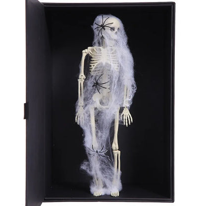 Halloween Human Skeleton 40CM-90CM Movable Skeleton, Human Skeleton Halloween Horror Decorations, Haunted House Horror Props 2
