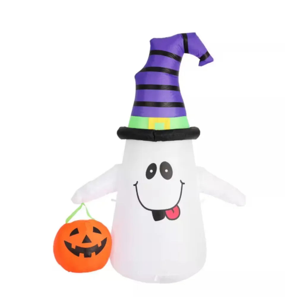 Halloween Inflatable，with Pumpkin Lantern，Superhunter Cat，Jack-O-Lantern with Ghosts ，White Ghost ， Kitty Cat On Pumpkin 2