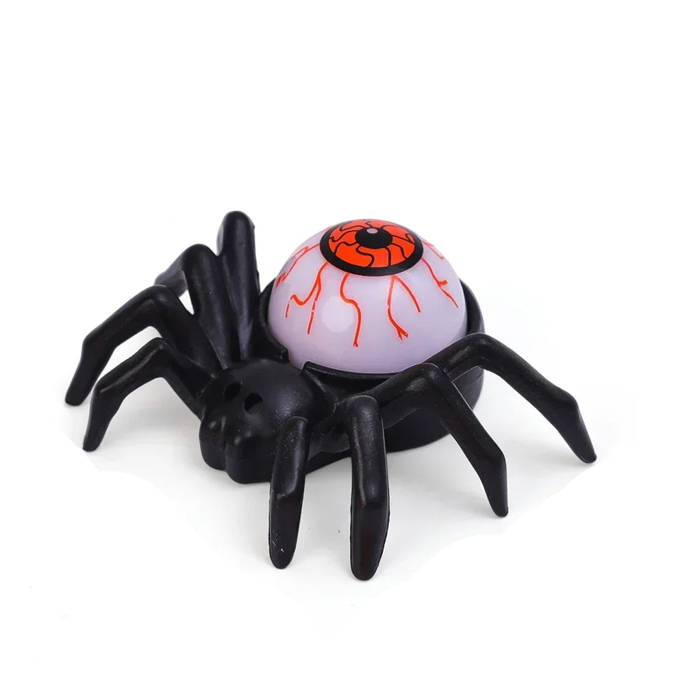 Halloween LED Spider Lighting Ornament Horror Glow Spider Eyeball Skull Lamp Haunted House Home Party Candle Decoration Supplies 8