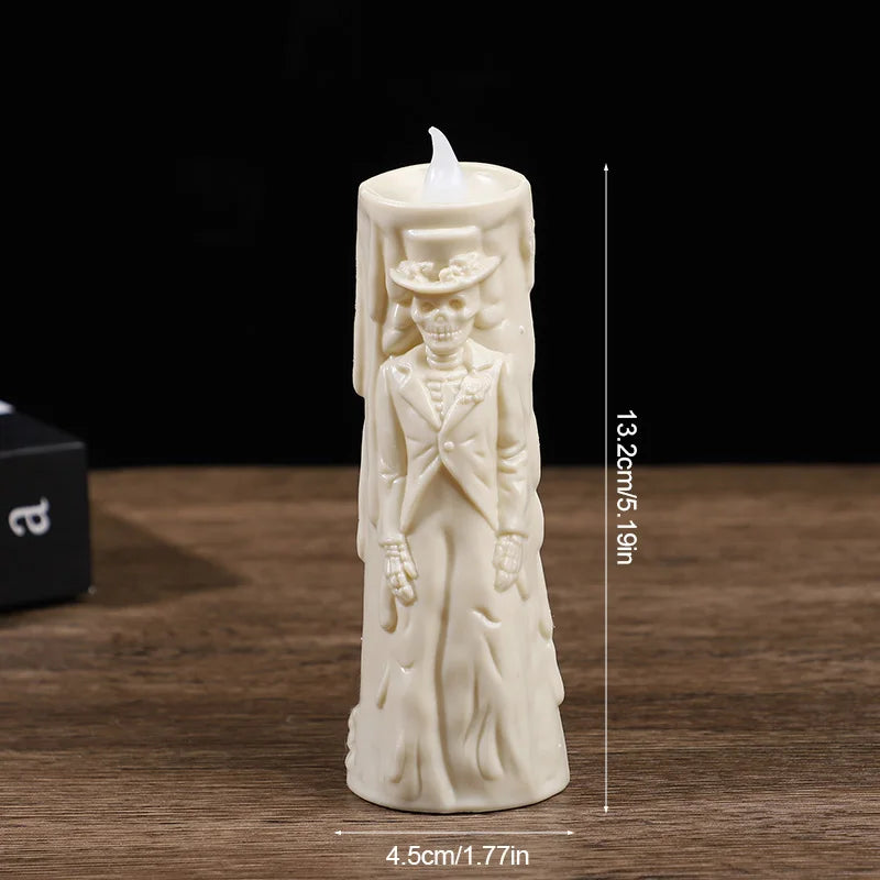 Halloween Party Bride Groom LED Candle Light 2025 Halloween Home Decoration Haunted House Horror Props Creative Wedding Gifts 3