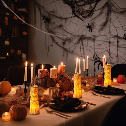 Halloween Party Bride Groom LED Candle Light 2025 Halloween Home Decoration Haunted House Horror Props Creative Wedding Gifts 4