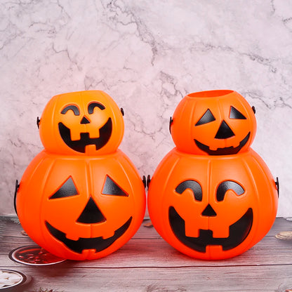 Halloween Party Props Plastic Pumpkin Bucket Decorate Halloween Decoration 2