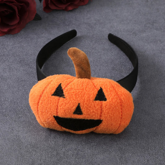 Halloween Pumpkin Headband Orange Cute Head Hoops Halloween Fashion Hair Hoops Hair Band Girls Hair Accessories Headbands 0