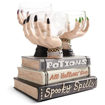 Halloween Pumpkin Snack Plates Rack Witch Bowl Dessert Fruit Dishes Party Buffet Display Tray For Food Plates Decoration 9
