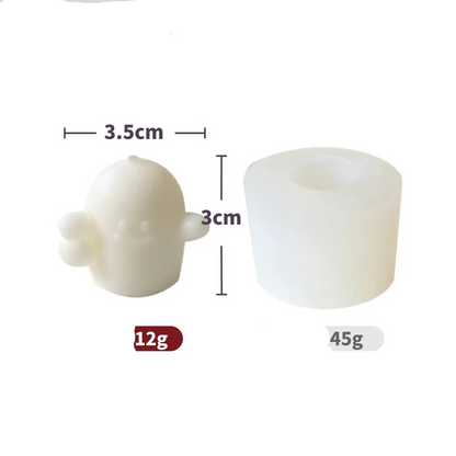 LuxRoyale Halloween Silicone Soap Candle Mold Ghost Pumpkin DIY Aromatherapy Decor