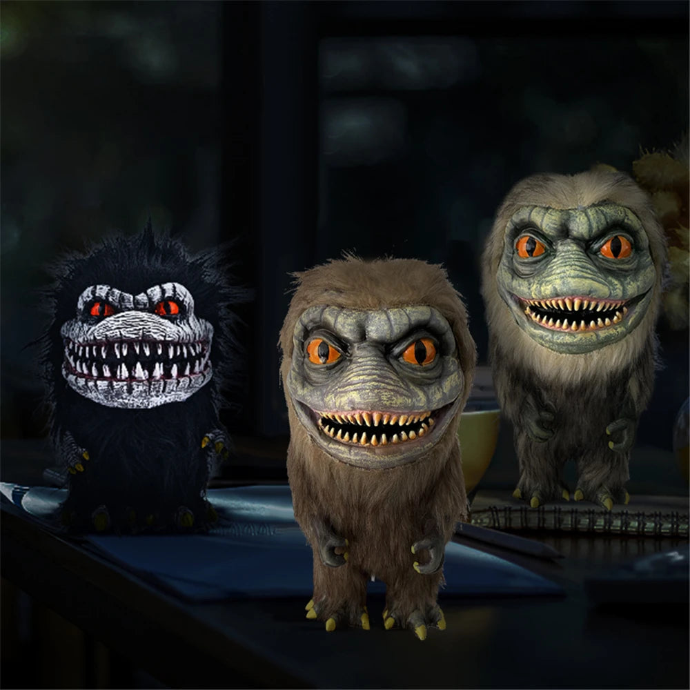 Halloween Stuffed Critters Plush Doll Creepy Prop Goth Plushie Cute Creative Calico Animal Monster Toys Figure Ornament Gifts 3