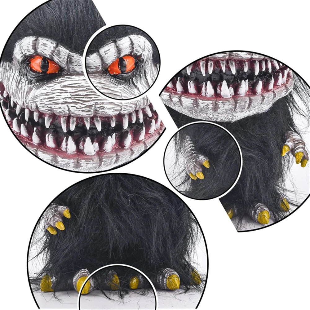 Halloween Stuffed Critters Plush Doll Creepy Prop Goth Plushie Cute Creative Calico Animal Monster Toys Figure Ornament Gifts 5