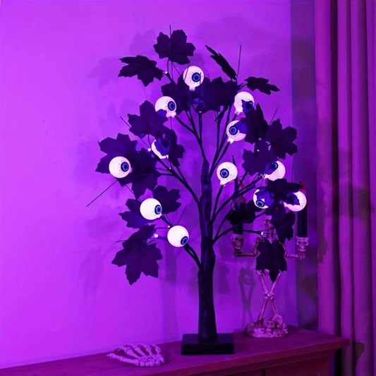 Halloween decorative eyeball LED tree light props ornament party horror scene layout atmosphere light ornament 0