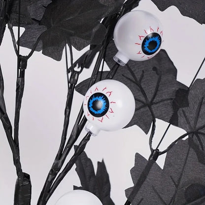 Halloween decorative eyeball LED tree light props ornament party horror scene layout atmosphere light ornament 4