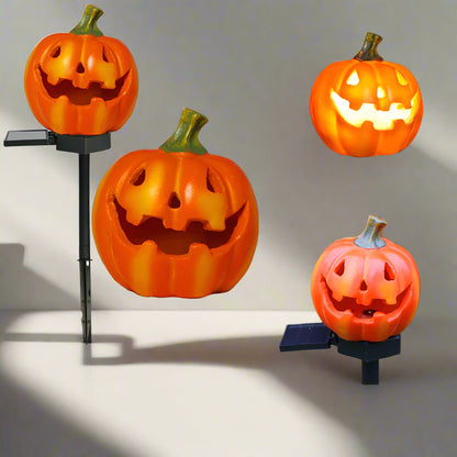 Halloween outdoor lights, waterproof solar Christmas tree pumpkin garden stake lights, Santa Claus crow skull panda decoration 4