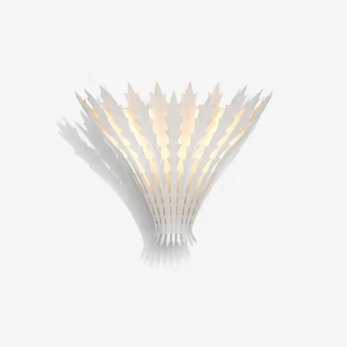 RoyaleGlow Gold Leaf Wall Sconce - Modern Decorative Metal Light Fixture - Royale Basic