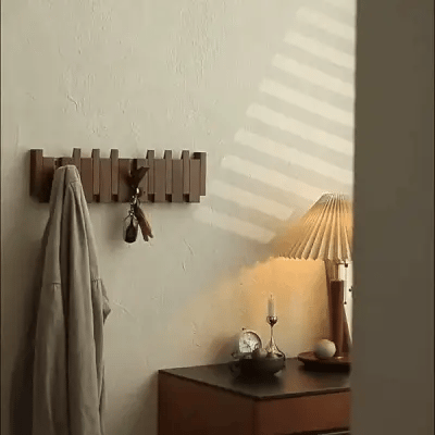 Luxora Handmade Wooden Coat Rack with Stylish Hooks