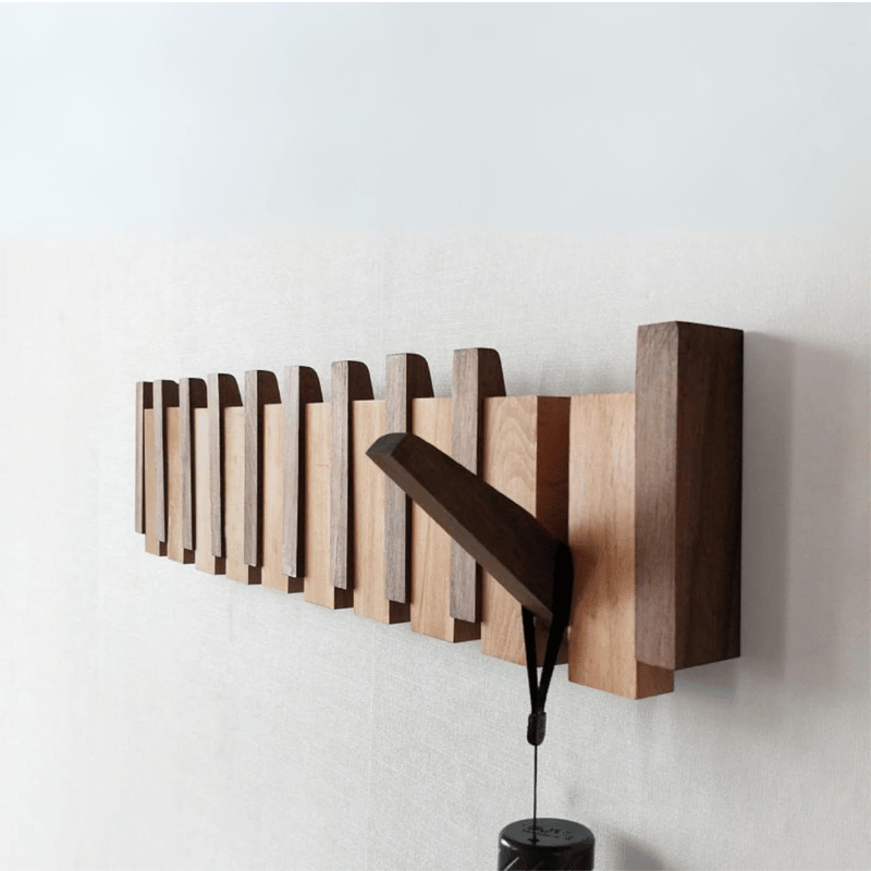 Luxora Handmade Wooden Coat Rack with Stylish Hooks