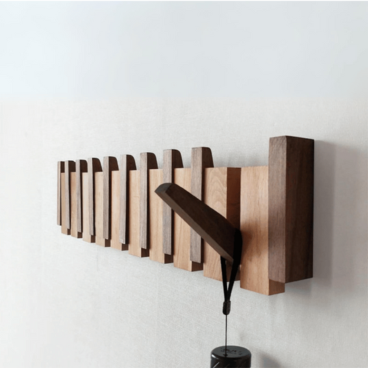 Luxora Handmade Wooden Coat Rack with Stylish Hooks
