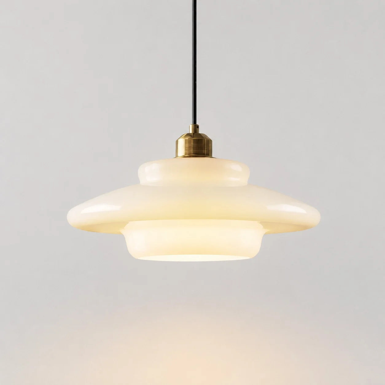 Hanna Art Deco Glass Pendant Light 1