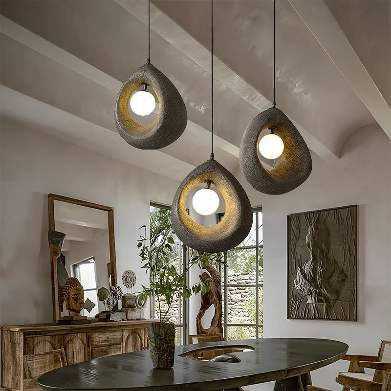 Hayami Resin LED Pendants 10
