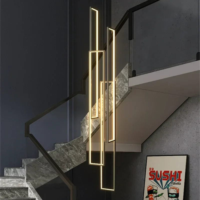 Haze Rectangle Pendant Chandelier 2