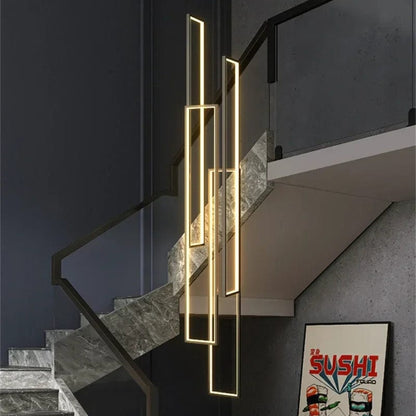 Haze Rectangle Pendant Chandelier 2
