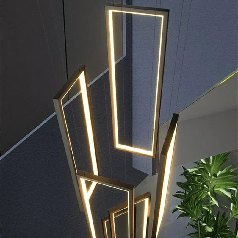 Haze Rectangle Pendant Chandelier 4