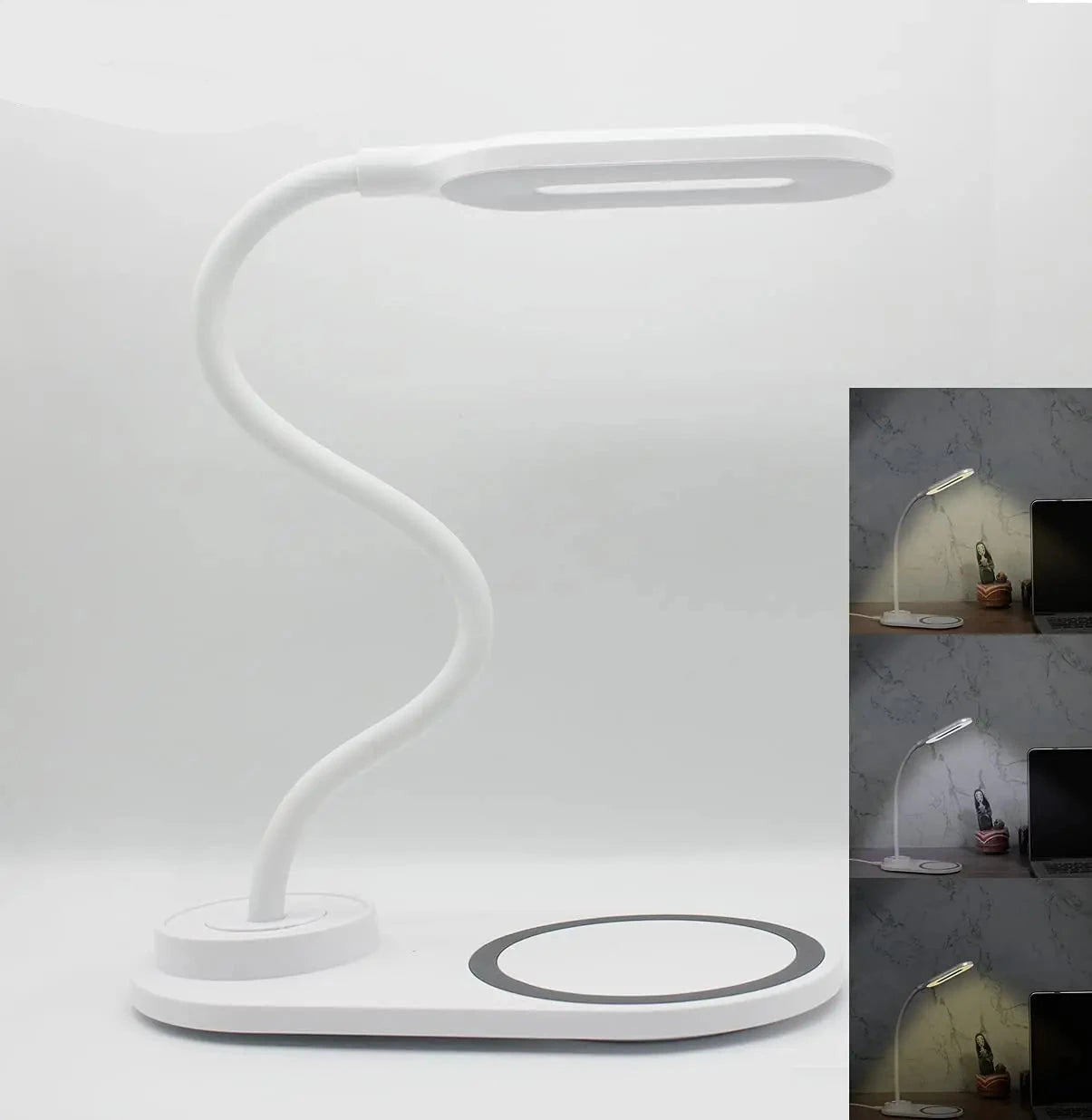 Wireless Fast-Charging Table Lamp - Fast Wireless Charger for iPhone & Samsung - Default Title