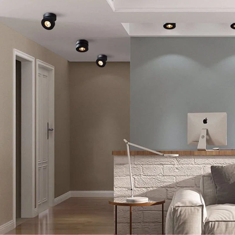 LuxRoyale Metal Rotating Downlight Ceiling Spot lights - Adjustable and Dimmable