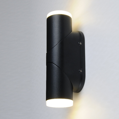 RoyaleGlow Swivel Outdoor Wall Sconce- 13W IP54 Up/Down LED for Porch & Patio