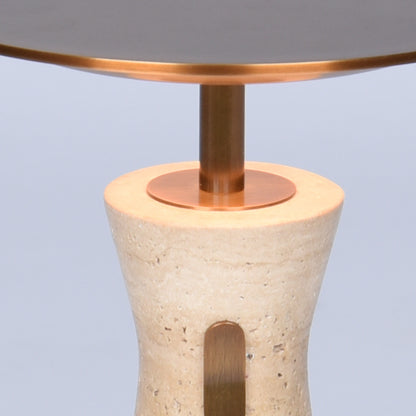 RoyaleGlow Travertine Cordless LED Table Lamp for Bedroom, Living Room & Dining Table