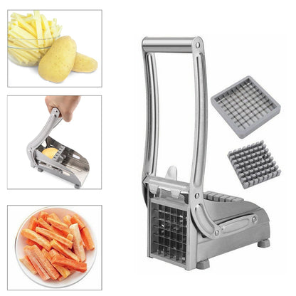 Royallure Stainless Steel Vegetable Chopper Dicer with Two Interchangeable Blades – Easy-Clean & Durable